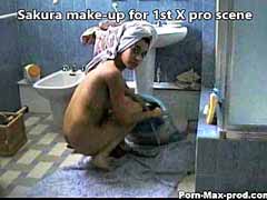 Sakura Misa Morgane make-up for 1st pro film exclusive belgiam amateur